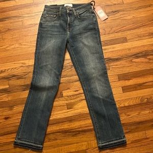 Jen 7 for all mankind - ankle straight jean with distressed hem - Sz 2 - New